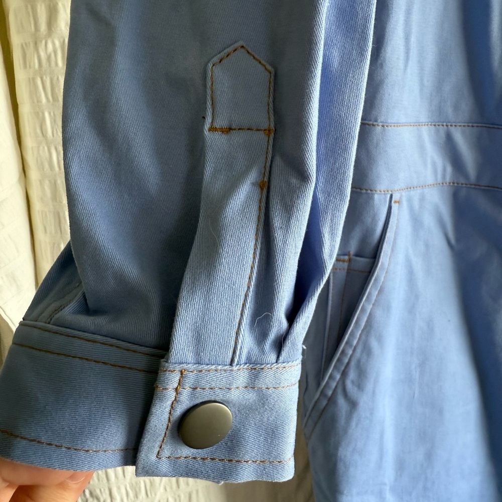 Wildfang Light Blue Utility Jumpsuit - Picture 3 of 8